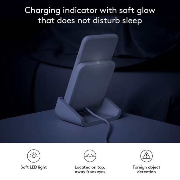 Brand New Logitech POWERED 10W Wireless Charger Stand for iPhone - Picture 4 of 4